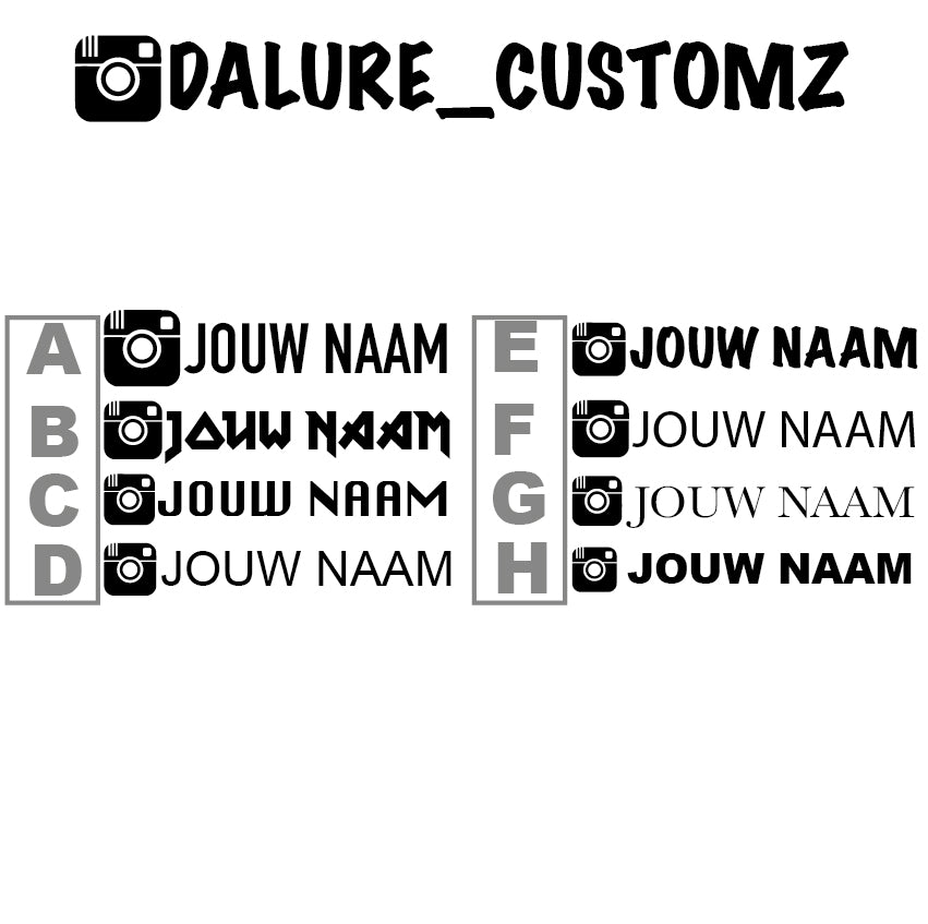 INSTAGRAM NAAM STICKER DESIGN 4